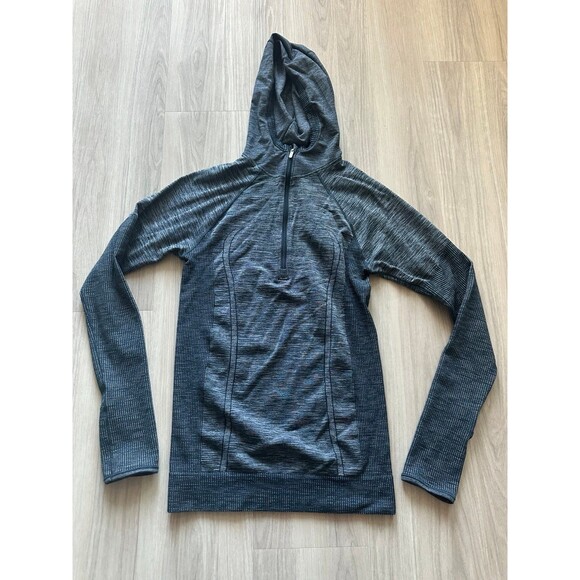 Lululemon‎ Swiftly Wool 1/2 Zip Hoodie size 8 - Picture 1 of 3